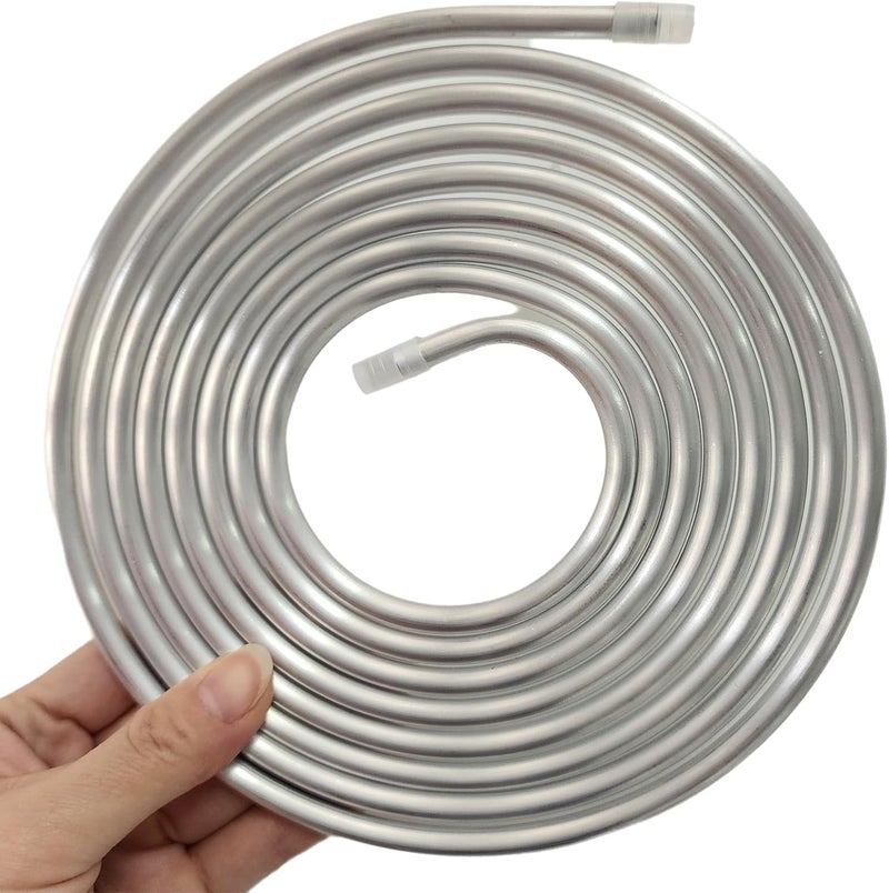 CELSOL Aluminum Tubing, 1/4 Inch OD, 0.04 Inch Wall, 10 FT Coil, Bendable & Flexible, Corrosion-Resistant, High-Temp Tolerant, Ideal for Fuel Line, Gas Line, Refrigeration and Automotive Uses - Image 1